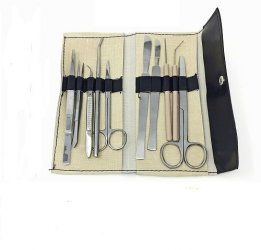 15 PCS STUDENT BIOLOGY DISSECTION DISSECTING KIT W/ STERILE BLADE #21 DS-1252 
