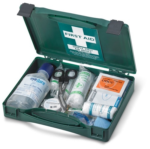 Travel First Aid Kit Green  Bs8599 Compliant 