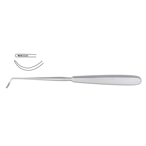 DESCHAMPS Ligature Needle Sharp Left 21 cm