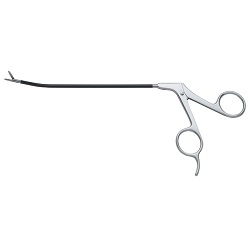 Daniel Endoscopic Forehead Grasping Forceps  Curved Right 15 cm Long 