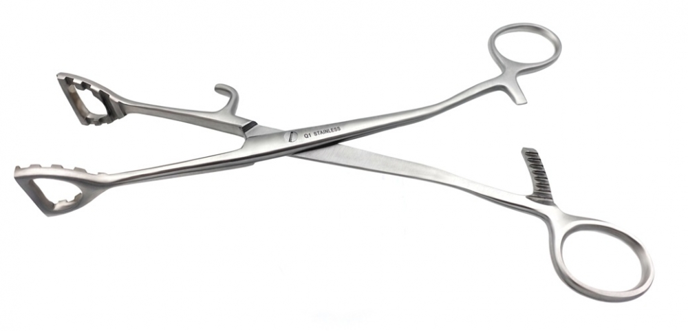 Rumen Forceps With Hook 20 cm