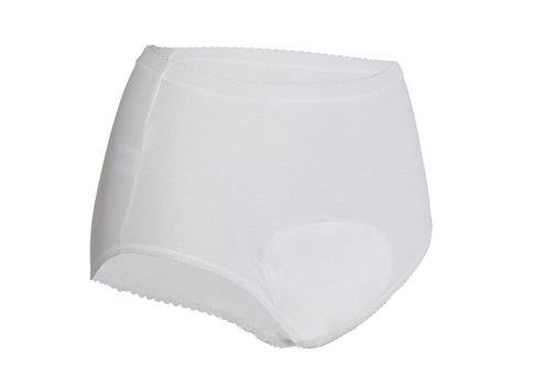 Full Ladies Brief High Waisted - White  Extra Extra Large