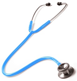 Clinical Iâ„¢ Stethoscope Neon Blue