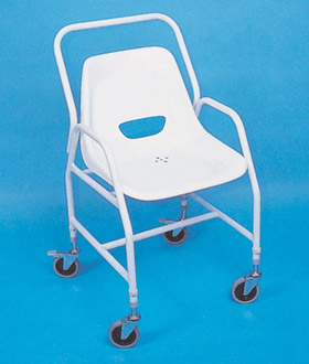 Tilton Mobile Shower Chair with 2 Standard and 2 brake castors