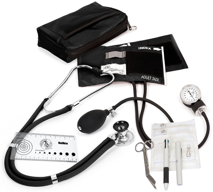 Sprague and Sphygmomanometer Nurse Kit  Black  