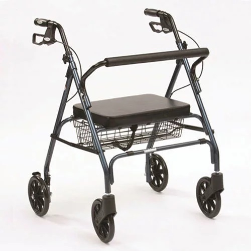 Bariatric Heavy Duty 4 Wheeled Rollator Blue