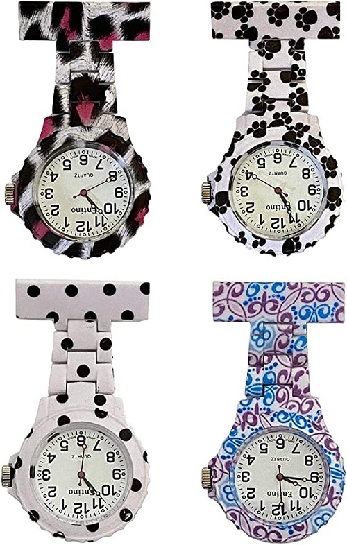   Nurses Fob Watch  Animal Paw Print