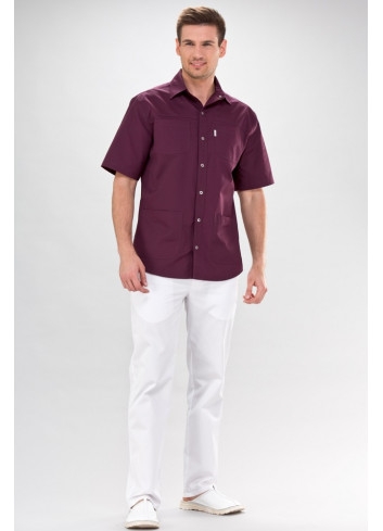 Mens Healthcare Work Tunic In Plum  XX-Large    