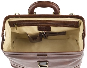 Tuscany leather bag in Chestnut