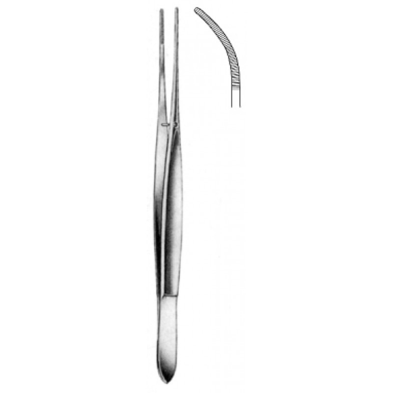 CUSHING Dressing & Tissue Forceps 1:2 Teeth Straight 17.5 cm