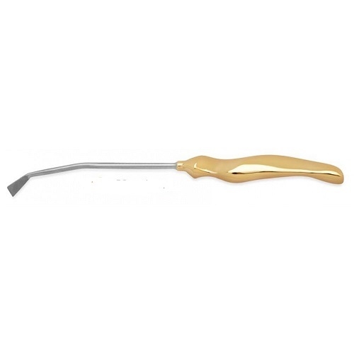  Daniel Endoscopic Forehead Scalp Elevator Angled Tip 12mm Wide Half Curved 24cm