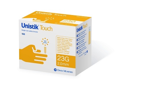 Owen Mumford Unistik Touch 23G 2mm Box of 200	