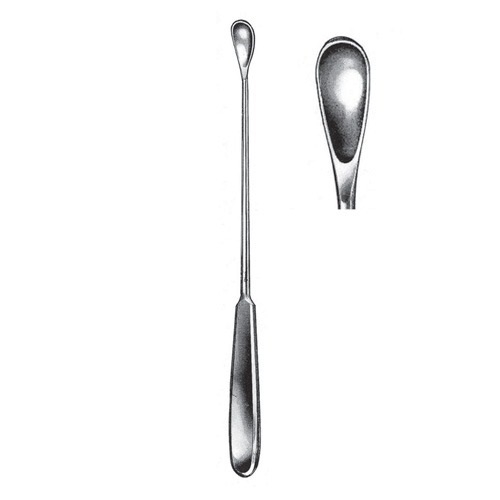 GOURDET Uterine Scoop Blunt 6.0mm 28 cm