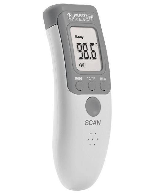 Infrared Non-Contact Forehead Thermometer White 	  