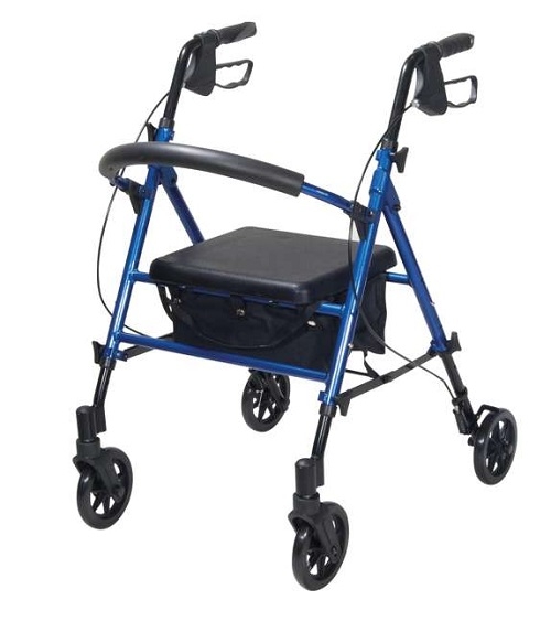 Drive Devilbiss Adjustable Aluminium Rollator Blue	