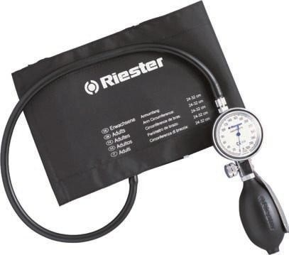Riester Minimus II Aneroid  Black with Velcro Cuff Adult