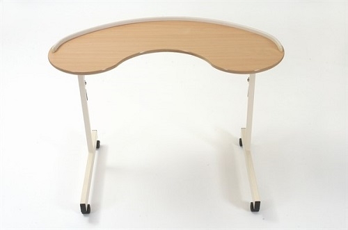  Kidney Table with Lockable Castors