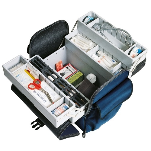 Doctors Bag with Deep Compartment Blue With Shoulder Straps