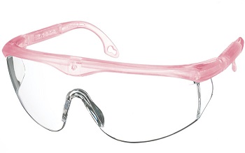 Full Frame Coloured Protective Eyewear Frosted Pink