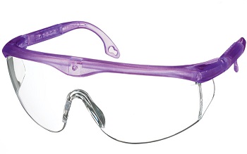 Full Frame Coloured  Protective Eyewear Frosted Purple