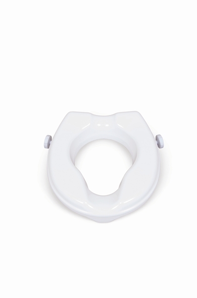 White Raised Toilet Seat - 50mm
