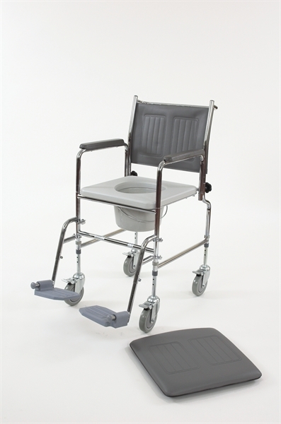 Heathcliffe Wheeled Commode Adjustable