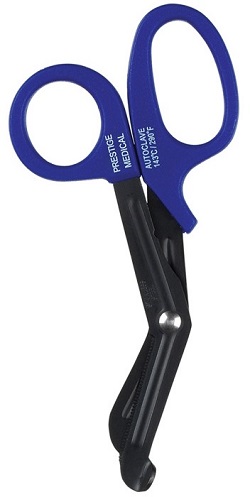 Premium Fluoride Scissors - revolutionary Fluoride coating that provides a non-stick surface - Royal Blue 14 cm