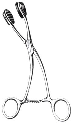 Young TONGUE FORCEPS 17cm