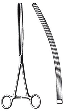 Doyen intestinal Forceps 24cm Curved