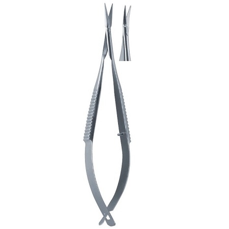 VANNAS Iridectomy Scissors Curved 8 cm