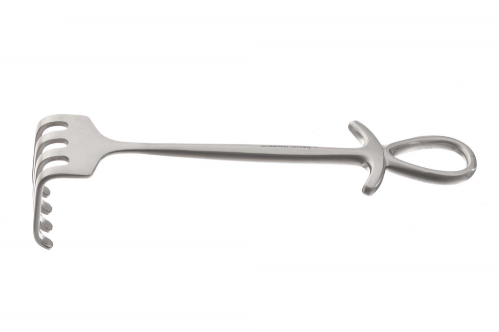 ISRAEL Retractor 4 Prongs 40 x 40mm 25 cm