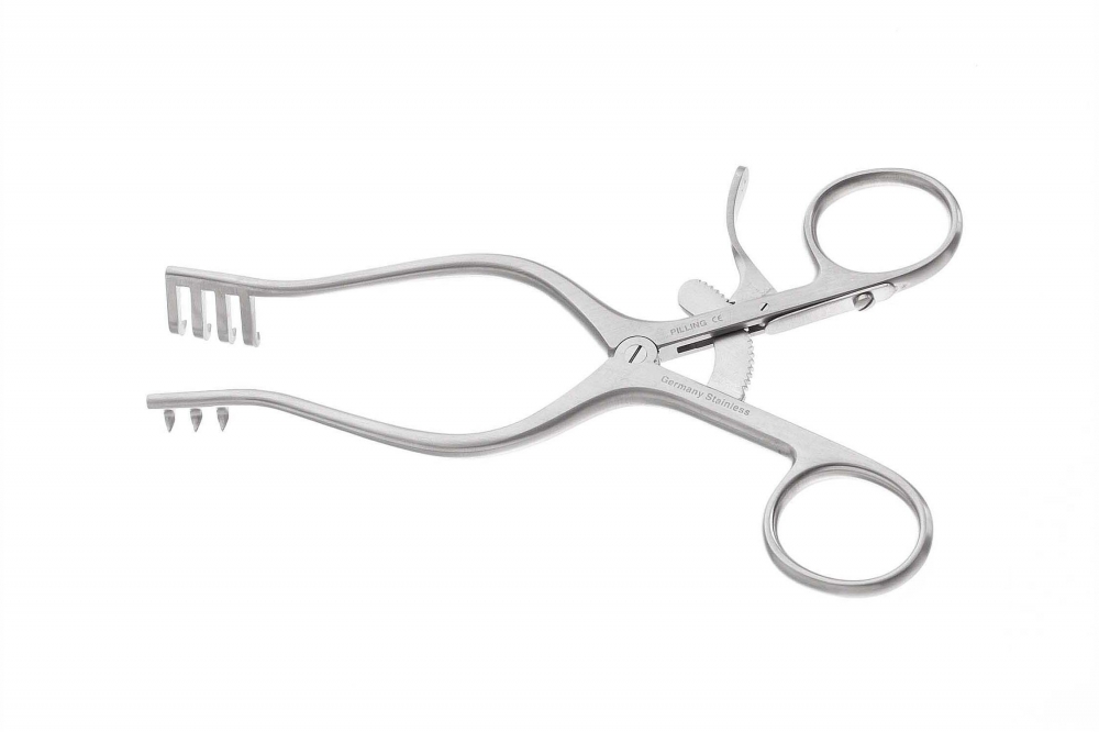 WEITLANER Retractor 3:4 Prongs Blunt 13 cm