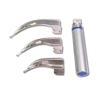 Conventional Light Mcintosh Laryngoscope with 3 Blades