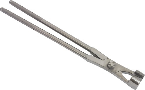 Serrated Jaw Molar Forceps With Fulcrum 50 cm