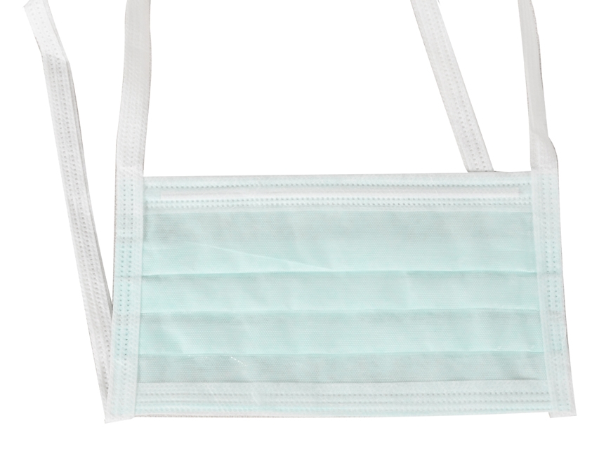  4-PLY Surgical Mask with Laces Green  Box of 600 