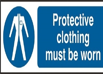 Protective Clothing Sign Box of 5