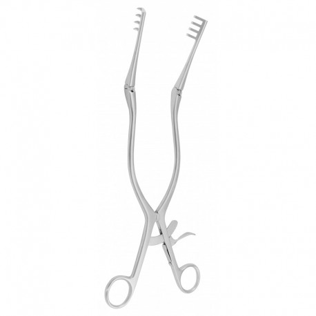 Beckmann Retractor Blunt 4 x4 Prongs 31 cm