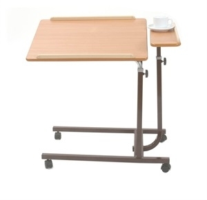 Split level top mobile brown table 