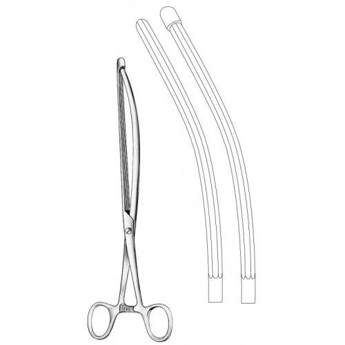 NUSSBAUM Intestinal Clamp Forceps Straight 25 cm
