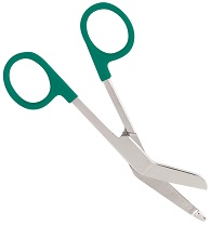 Listermate Bandage Scissors - Hunter Green 14 cm  Autoclavable 143C