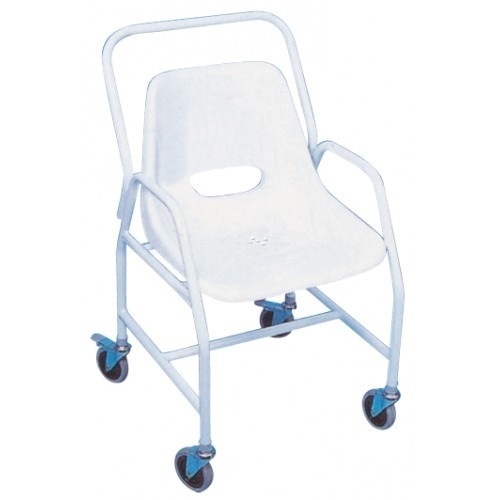 Hallaton Mobile Shower Chair with 2 standard and 2 brake castors