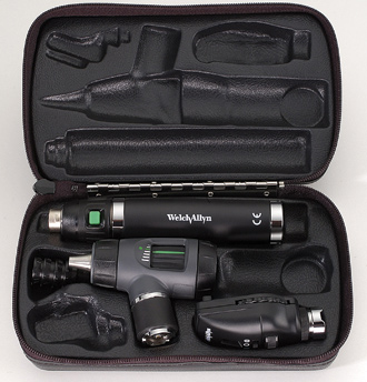 Welch Allyn Portable 3 5v Prestige set with Lithium Ion Handle and Charger
