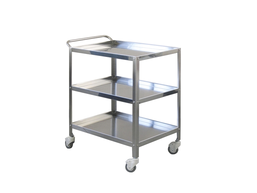 Stainless Steel Trolley With Push Handles