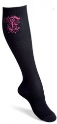 Compression Socks Knee high 15-18mmHg Black Size 40-42-Ankle Size 22-25 cm Calf Size 34-40 cm
