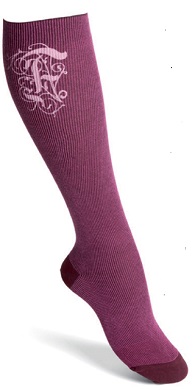 Compression Socks Knee high 15-18mmHg Berry Size 40-42-Ankle Size 22-25 cm Calf Size 34-40 cm