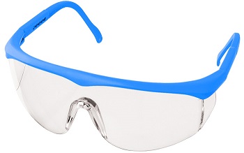 Full Frame Coloured Protective Eyewear Neon Blue