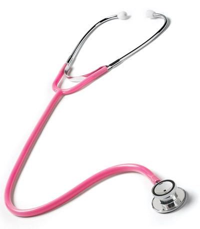 Infant Dual head Stethoscope - Hot Pink
