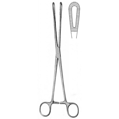 RAMPLEY Dressing & Cotton Swab Forceps Straight 25 cm