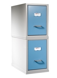 Two Drawer Modular Filing Cabinet  for FP25 Dental Records