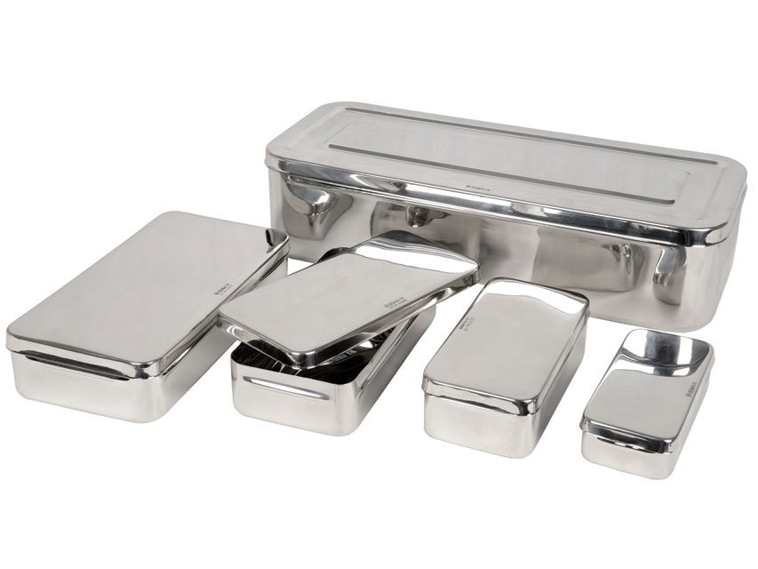 Medical Stainless Steel Box Autoclavable 20x10x 6 cm